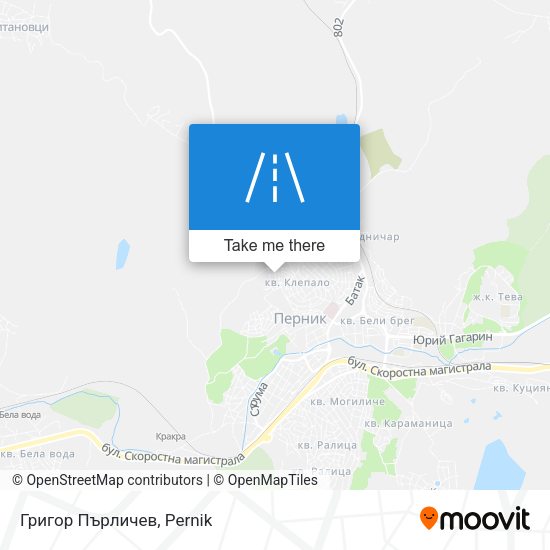 Карта Григор Пърличев