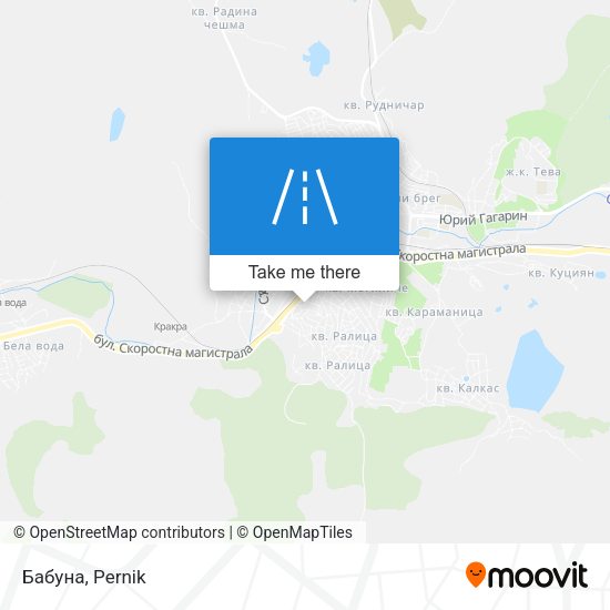 Бабуна map