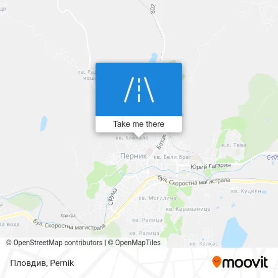 Карта Пловдив