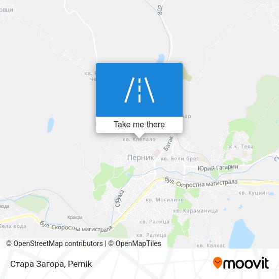 Стара Загора map