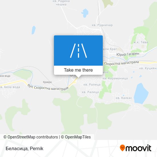 Беласица map