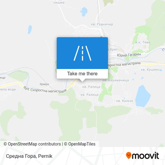 Средна Гора map
