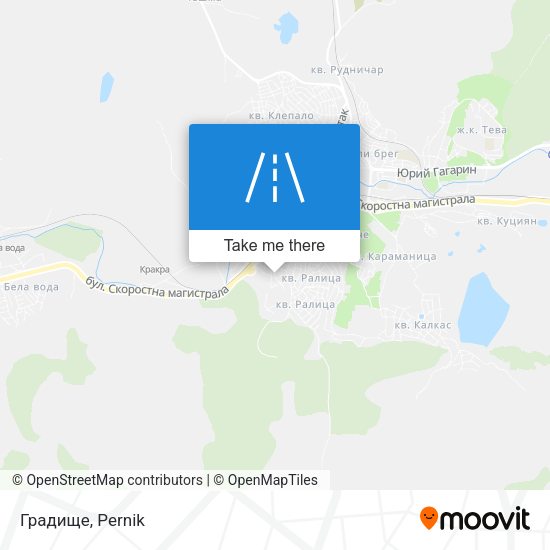 Градище map