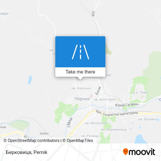 Берковица map