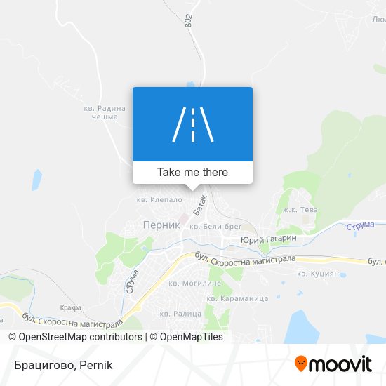 Брацигово map