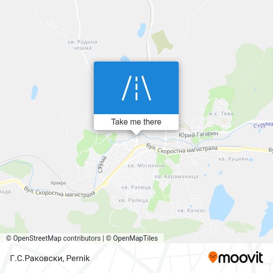 Г.С.Раковски map