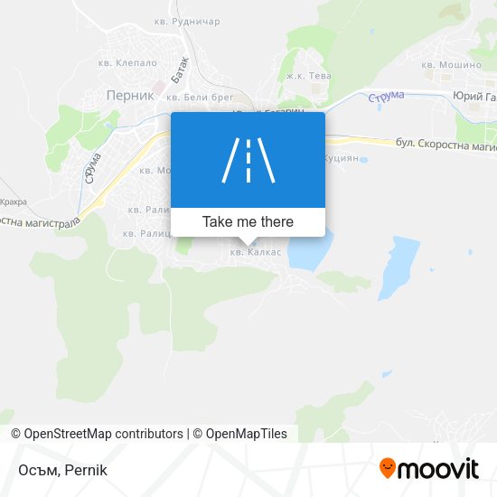 Карта Осъм