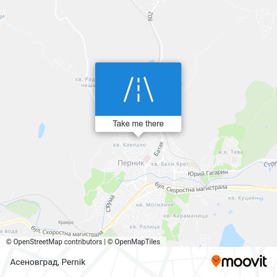 Асеновград map