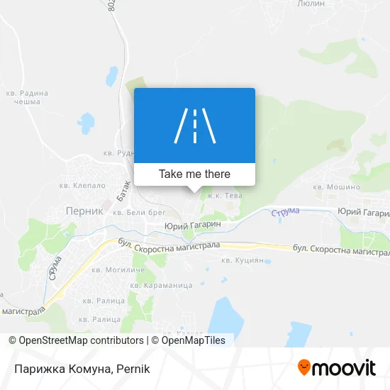 Карта Парижка Комуна