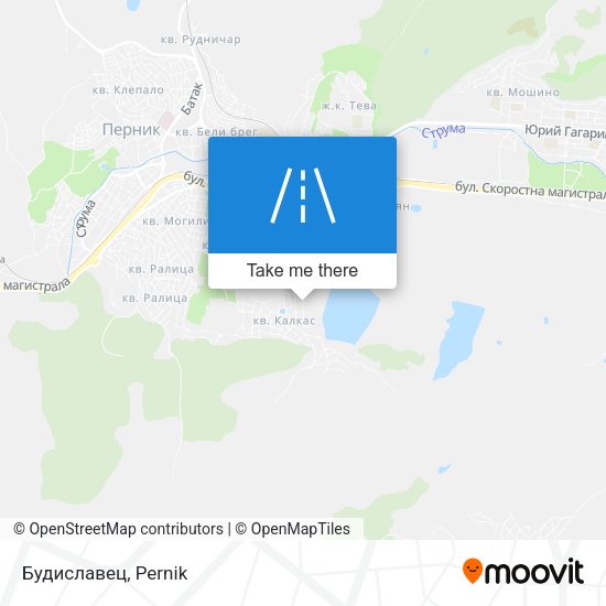 Будиславец map