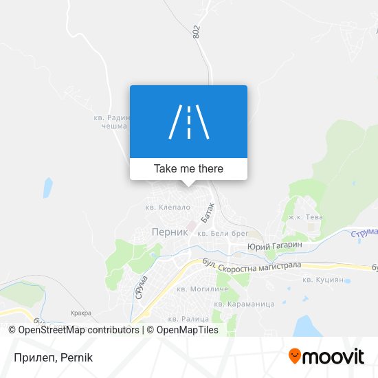 Прилеп map