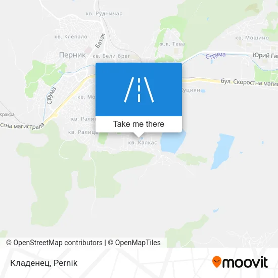 Карта Кладенец