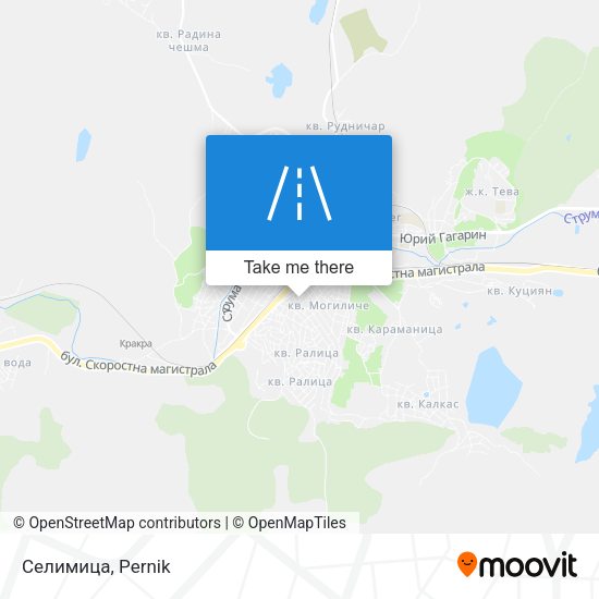 Селимица map