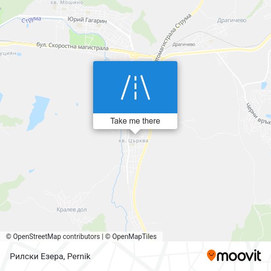 Рилски Езера map