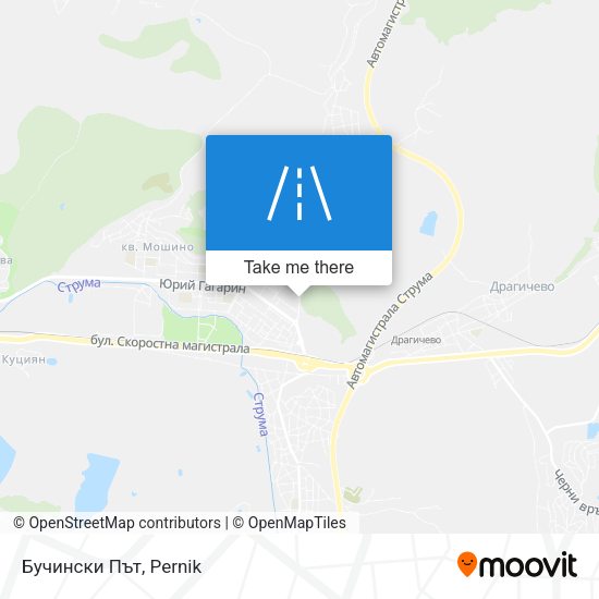 Бучински Път map