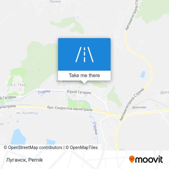 Луганск map
