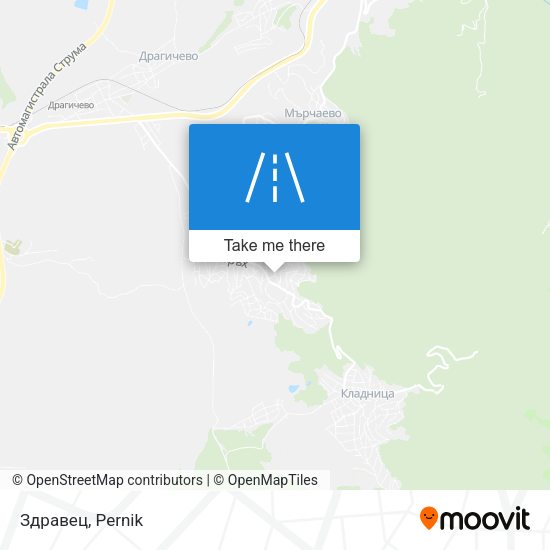 Здравец map