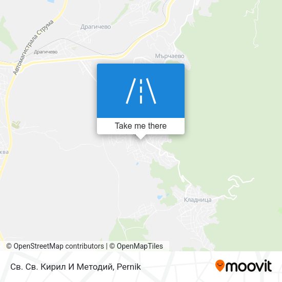 Св. Св. Кирил И Методий map