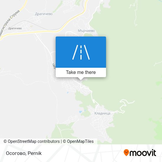 Осогово map