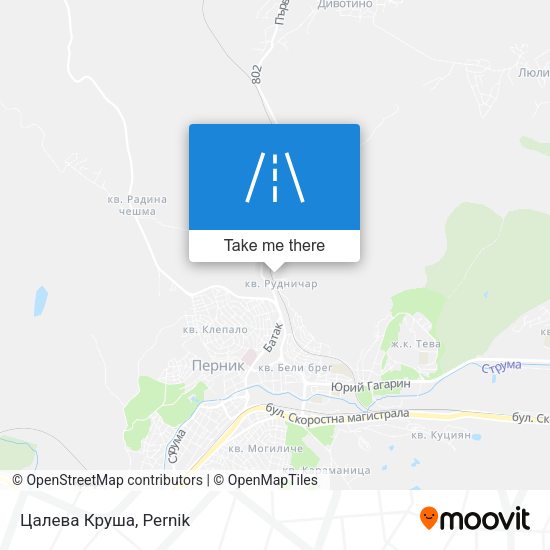 Цалева Круша map