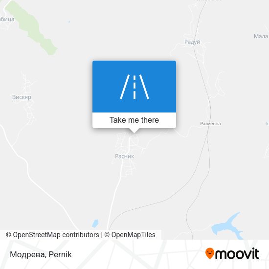 Модрева map