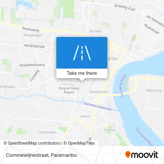 Commewijnestraat map
