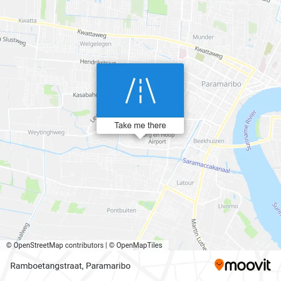 Ramboetangstraat map
