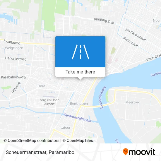 Scheuermanstraat map