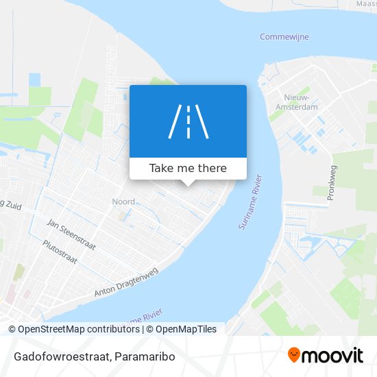 Gadofowroestraat map