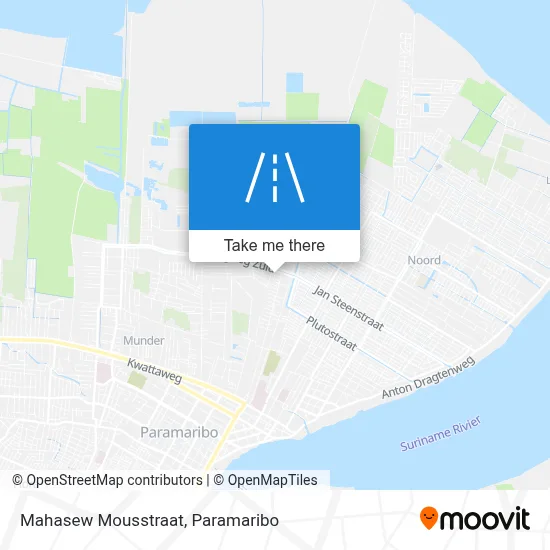 Mahasew Mousstraat map