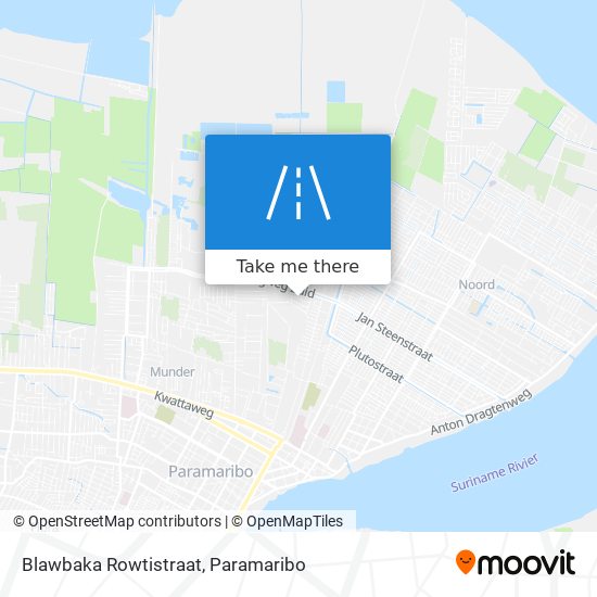 Blawbaka Rowtistraat map