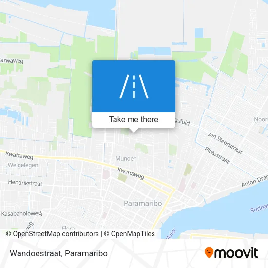 Wandoestraat map