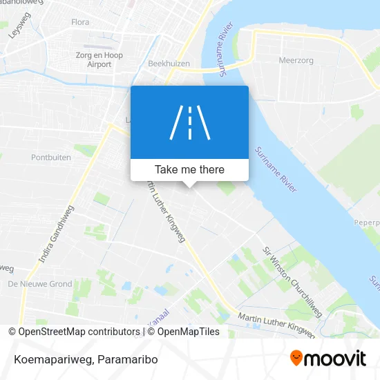 Koemapariweg map