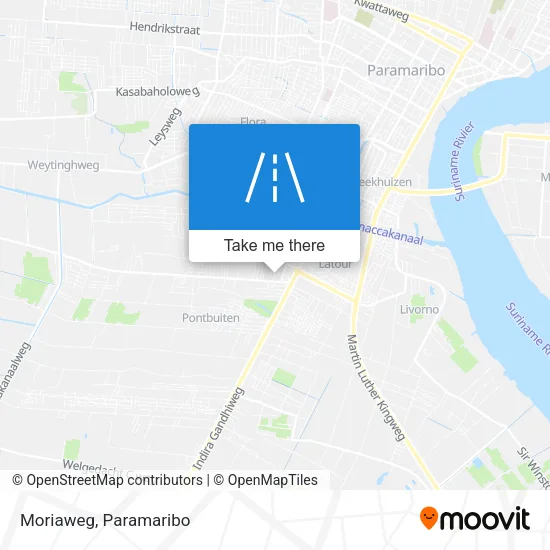 Moriaweg map