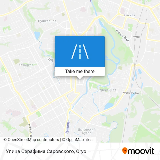 Улица Серафима Саровского map