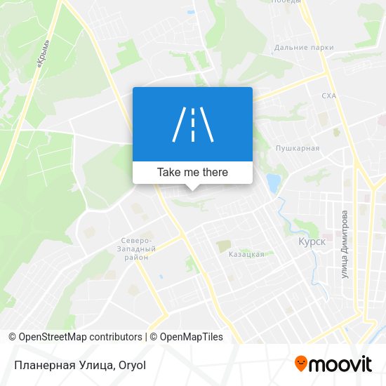 Планерная Улица map