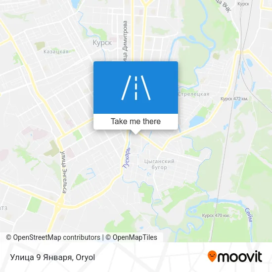 Улица 9 Января map