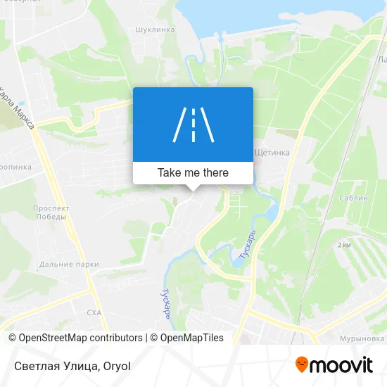 Светлая Улица map