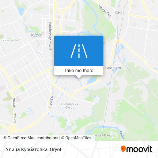 Улица Курбатовка map