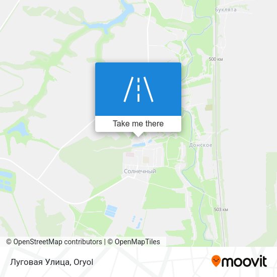 Луговая Улица map