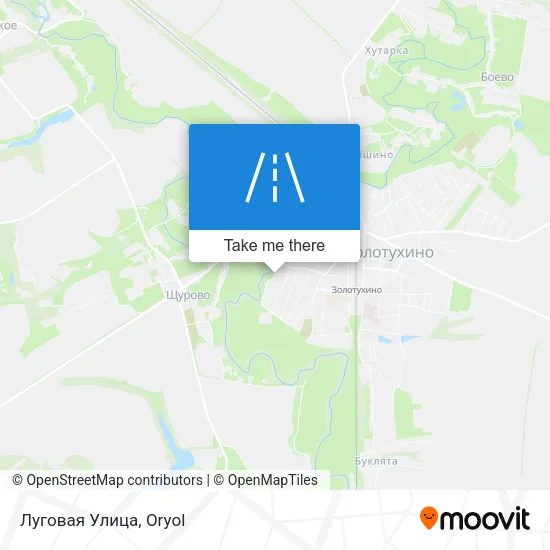 Луговая Улица map