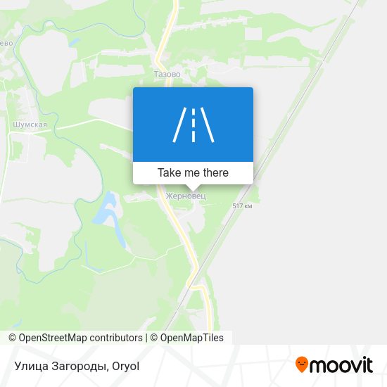 Улица Загороды map
