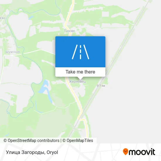 Улица Загороды map