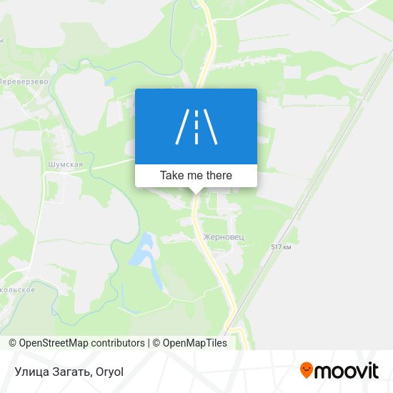 Улица Загать map