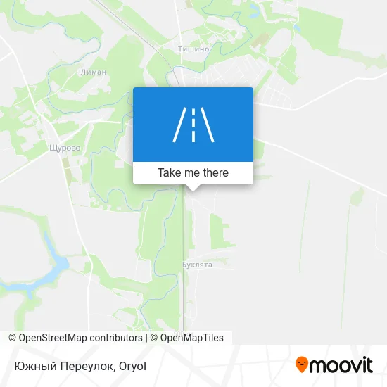 Южный Переулок map
