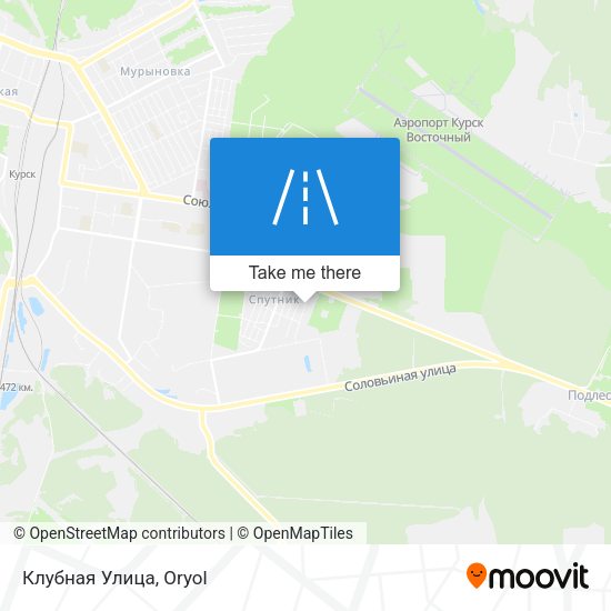 Клубная Улица map