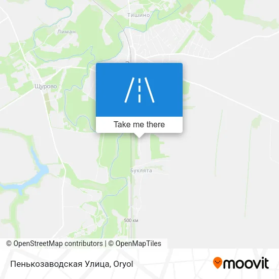 Пенькозаводская Улица map