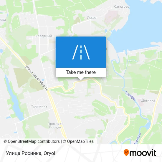 Улица Росинка map