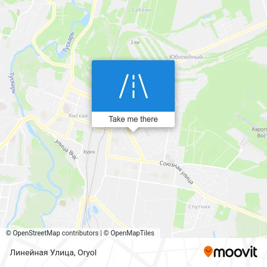 Линейная Улица map