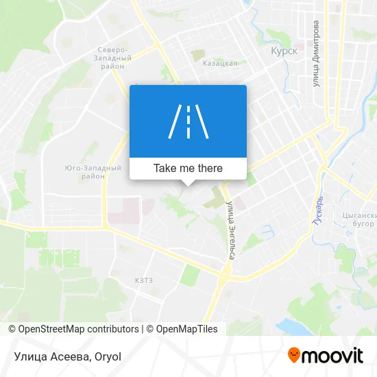 Улица Асеева map